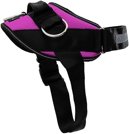 ShawnCo Essential Dog Harness, No-Pull Pet Vest with 3 Leash Clips, No Choke, Reflective, Adjustable and Padded, for Easy Walking and Training for Small, Medium and Large Dogs (Orchid, L)