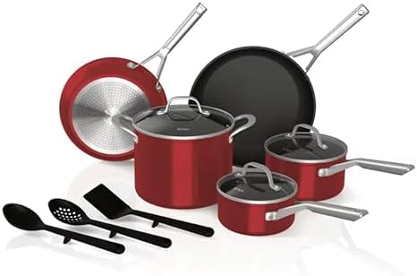 Ninja Foodi NeverStick 11-Piece Cookware Set, Guaranteed To Never Stick, C19600
