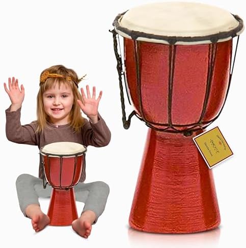 Drums Djembe Drum Djembe jembe is a Rope- goat skin Covered Goblet Drum Played by Hands West Africa style (4x8) Designed in the USA