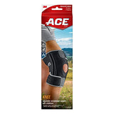 ACE Brand Adjustable Knee Brace, Left or Right, With Dual Side Stabilizers, Provide Support & Compression To Arthritic & Painful Knee Joints, Comfortable & Flexible Design, One Size Fits Most (200290)