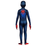 MARVEL Miles Morales Official Youth Deluxe Zentai Halloween Costume - Two-Way Stretch Spandex with Wrist Openings (S) Multi