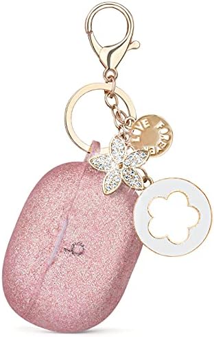 VISOOM Compatible with Beats Studio Buds 2021 Case, Silicone Soft Carrying Cases Protective Wireless Charging Cover Skin with Beats Studio Earbuds Accessories Keychain for Women&Girls