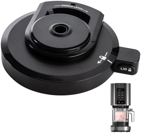 Outer Bowl Lid for Ninja NC301 Ice Cream Maker, Reusable Ninja Creami Replacement Lid, Compatible Ninja NC299AMZ/NC301/NC300/NC201/NC101 Series (NO Paddle),Ninja Creami Replacement Parts