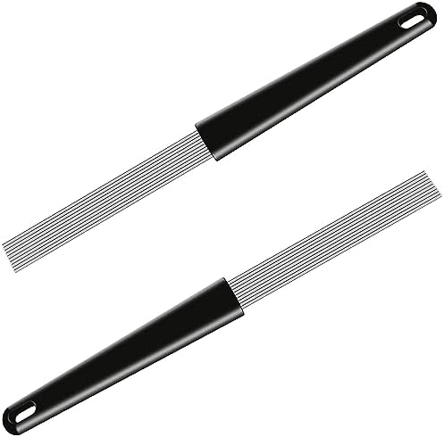 EASTROCK Guiro Scraper Latin Percussion Comb-Style Scraper 12 Inch Professional Scraper Replacement for Various Percussion Instruments 2 Packs