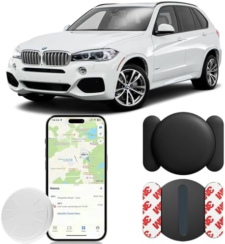GPS Tracker for Vehicles,1PCS Car GPS Tracking Device,Mini Hidden Car Tracker Device Ith Magnetic Case,Work with Find My (iOS Only),Tracker Device for Vehicles,No Monthly Fee Car GPS Tracker