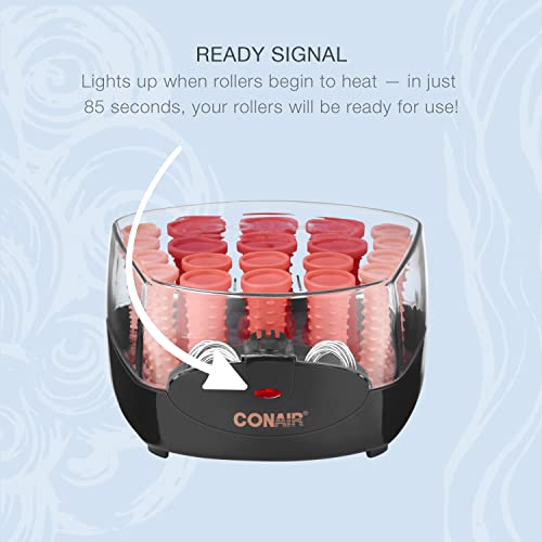 Conair Compact Multi-Size Hot Rollers, Coral