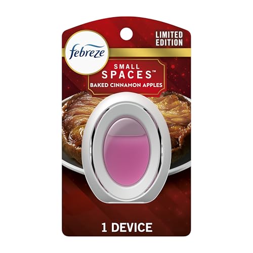 Febreze Small Spaces Air Freshener, Odor-Fighting, Baked Cinnamon Apples Scent, 1 Count