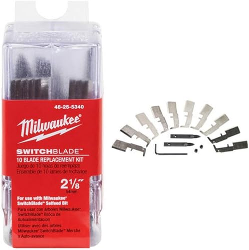 Milwaukee 48-25-5325 Switchblades 10-blade Replacement Kit, 1-1/2"