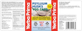 Yerba Prima Psyllium Husks Fiber Veg Caps - 180 (Pack of 2)