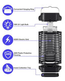 Bug Zapper for Outdoor and Indoor, Electric Mosquito Zapper Mosquito Trap Waterproof Fly Traps Mosquito Killer for Home, Backyard, Garden, Patio, Camping