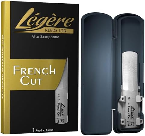 Légère Reeds - Alto Saxophone Reed, French Cut, Strength 2.75 (ASF2.75) - Premium Synthetic Woodwind Reed