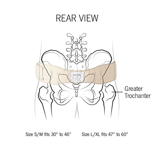 OPTP SI-LOC Support Belt - Lower Back Support Belt for Women and Men; Provides Sacroiliac Support, SI Joint Support, Low Back & Pelvic Pain Relief- Small/Medium