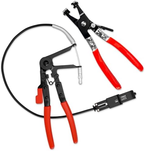 2Pcs Radiator Hose Clamp Pliers Automotive Set- Hose Removal Pliers Hose Clamp Tool Coolant Hose Clamp Pliers Spring Clamp Pliers - Radiator Hose Clamps Pliers Hose Removal Tool Hose Pliers Automotive