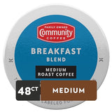 Community Coffee Breakfast Blend Medium Roast Single-Serve Keurig K-Cup Pods 48 Count (Pack of 1)