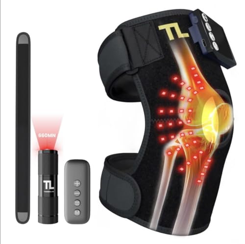 3-in-1 Red Light Therapy & Vibration Massage Knee Brace – Wireless Heated Massager for Relaxation & Comfort – 2025 Edition