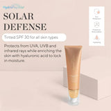 HydroPeptide Solar Defense Face Sunscreen, SPF 30 Broad Spectrum, Tinted, Moisturizing Antioxidant 1.7 Ounce