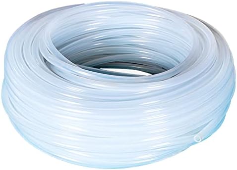 Silicone Tubing 5mm (3/16") ID x 7mm OD Food Grade High-temperature Pure Silicone Hose Tube Clear Pipe for Home Brewing Air and Liquid Transfer (Length 10 Meter- 33 FT)