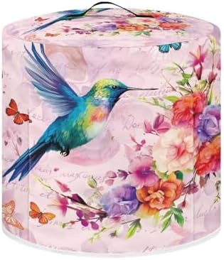 Hummingbird Butterfly Flower Rice Cooker Covers Dust-Proof Cover Instant Pot Covers 3Qt Small Appliance Covers Soft and Easy to Fold Decorations for Kitchens Gifts for Holidays