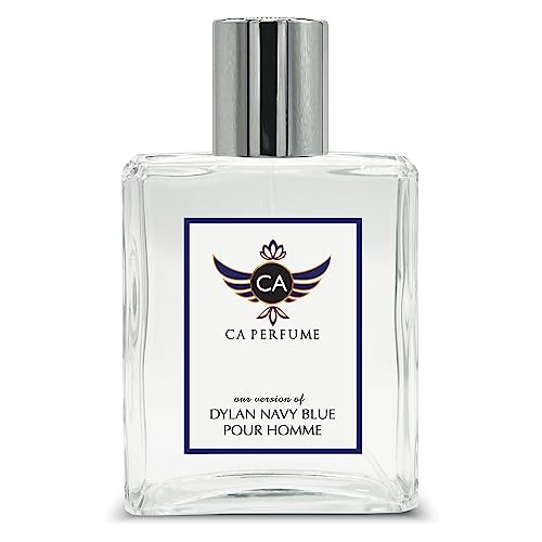 CA Perfume Impression of Dylan Navy Blue Pour Homme For Men Replica Fragrance Dupes Eau de Parfum Spray Bottle 3.4 Fl Oz/100ml-X1