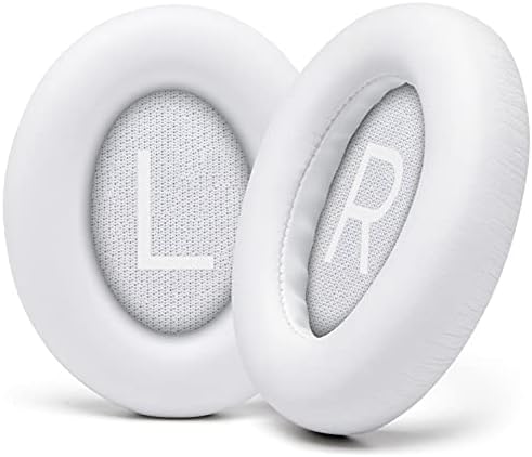 WC Wicked Cushions Upgraded Replacement Ear Pads for Bose 700 Noise Cancelling Headphones (NC700) - Softer PU Leather, Luxurious Memory Foam, Added Thickness, Extra Durable Ear Cushions | (White)