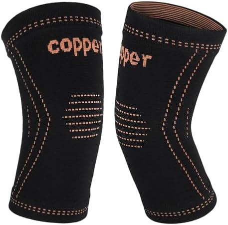 Elbow Brace for Tendonitis and Tennis Elbow for Women,Copper Elbow Compression Sleeve for Golfers Elbow Pain Relief | Arm Support Fit for Men Weight lifting Workouts, Recovery, Arthritis