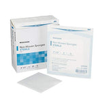 McKesson Non-Woven Sponges, Sterile, 4-Ply, Polyester/Rayon, 4 in x 4 in, 2 per Pack, 50 Packs, 100 Total