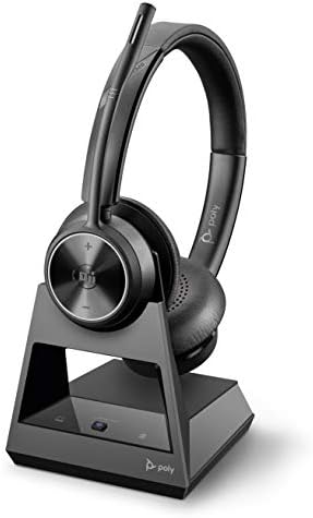 Poly Savi 7320-M Ultra-Secure Wireless DECT Headset System - Microsoft Teams Certified Version (Renewed)