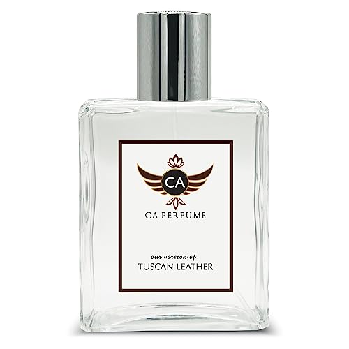 CA Perfume Impression of Tom F Tuscan Leather For Men Replica Fragrance Dupes Eau de Parfum Spray Bottle 3.4 Fl Oz/100ml-X1