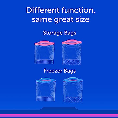 Ziploc Food Storage and Sandwich Bags Variety Pack, Stay Open Design with Stand-Up Bottom, Easy to Fill, 166 Bags Total