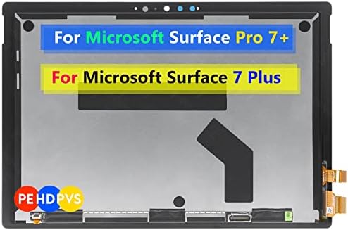 Screen Replacement for Microsoft Surface Pro 7 Plus 1960 1961 (2021) 2736x1824 12.3" LCD Display Touch Screen Digitizer Assembly (Only for 12.3 inch Screen)