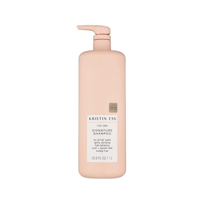 Kristin Ess Hair One Signature Shampoo with Avocado Oil + Castor Oil for Women - Lightly Clarifying Daily Sulfate Free Hydrating Shampoo, Color Safe, Vegan, 33.8 fl oz