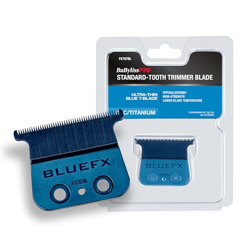 BaBylissPRO Replacement Blades, Standard and Fine-Tooth T-Blades for Outlining Hair Trimmers (FX787, FX799) and LoPROFX Trimmers (FX726, FX729)