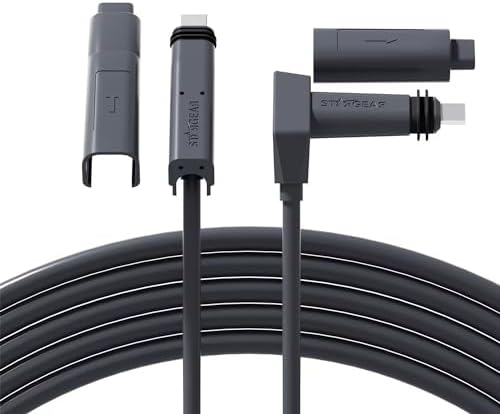 for Starlink Cable 150FT Replacement Cable for Starlink Standard Actuated Gen 2, Starlink Cable Gen 2/ V2 with End Caps Waterproof Gray (150FT/46M)