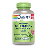 SOLARAY Echinacea Vitamin C & Zinc 850mg Plus Bioflavonoids, Echinacea Capsules for Healthy Immune Support, Vegan, Lab Verified, 60-Day Money-Back Guarantee, 90 Servings, 180 VegCaps