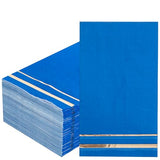 BUCLA 100-Count 3-Ply Disposable Napkins - Royal Blue Paper Napkins Disposable Premium Quality - Dinner Napkins Disposable Soft, Absorbent for Parties, Weddings and Kitchen