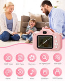 Kids Camera for 3-8 Years Old,2.0 Inch Screen 1080P HD Toddlers Childrens Boys Girls Christmas Birthday Gifts Selfie Digital Toy Camera with 32GB Card Pink