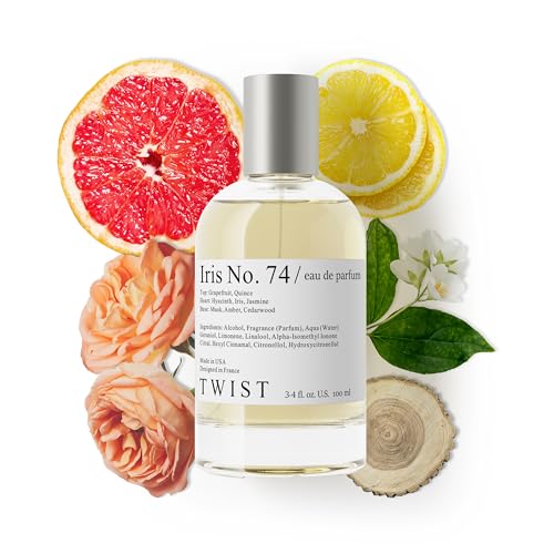 Twist - Iris No. 74 - Eau De Parfum Inspired by Chanel's Chance Eau Tendre, Long-Lasting Perfume For Women, Paraben Free, Vegan, Clean Ingredients, Fragrance - Spray 100 ml | 3.4 fl. oz.