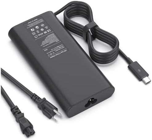 90W USB C Charger for Dell Latitude 5420 5520 7420 5400 7300 7275 7280 3120 3300 3301, XPS 12 13 9250 9350 9360 9365-2in1, Inspiron 16 14 Plus 7420 7430 7440 2-in-1 7630 7640 2-in-1 (90W)