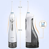 Water Flosser, Teeth Cleaner 330ML 3 Modes Portable Dental Oral Irrigator USB Rechargeable Electric Dental Flosser for Teeth Braces Bridges Care Home Travel