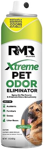 RMR Xtreme Pet Odor Eliminator Spray - Neutralize Strong Urine, Litter, Furniture, Crate, and Animal Smells, 15 Ounces, Unscented