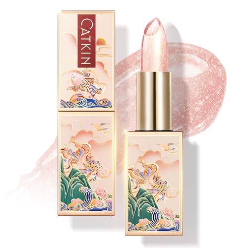 Catkin Tinted Lip Balm Color Changing Lip Stain Ultra Hydrating Lip Moistrurizer Chapstick with Vitamin E Nourishing For Cracked & Dry Lips 0.12 oz C18 ISARO