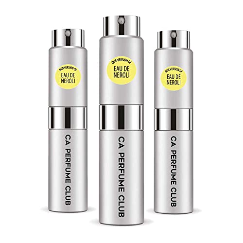 CA Perfume Impression of Eau De Neroli For Women & Men Replica Version Fragrance Dupes Concentrated Long Lasting Eau de Parfum Spray Refillable Atomizer Bottle 0.27 Fl Oz-X3