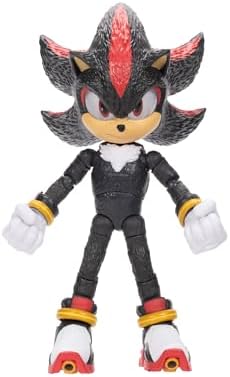 Sonic The Hedgehog Sonic 3 Movie Action Figures 5-Inch Shadow Collector Toy Figure, Highly Articulated for Boys Girls - Officially Licensed 3 Movie Product