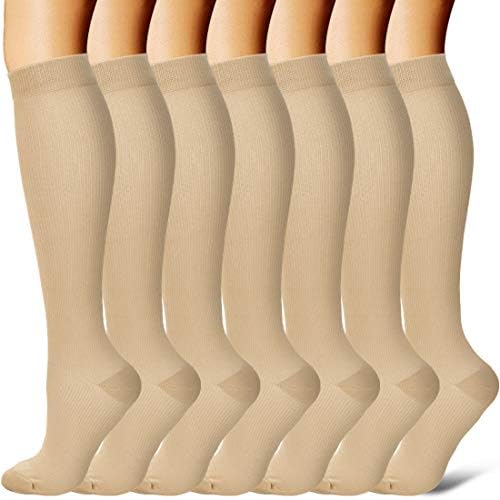 BIQU Compression Socks for Women and Men Circulation-Best Support for Running, Athletic, Nursing, Travel