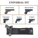 LAMPOO Belly Band Concealed Carry Gun Holster Belt Right Hand Waist Waistband Hip Men Women Unversal