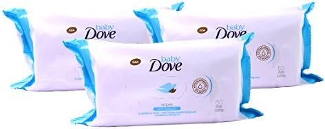 Dove Baby Wipes Rich Moisture, 50 Wipes (Pack of 3)