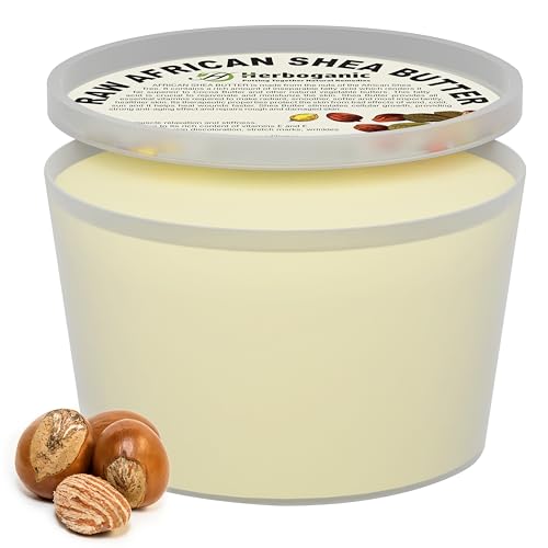 Pure African Shea Butter Raw Organic, White Ivory 100% Natural Unrefined | For Body & Hair Scalp Non GMO - 32 oz