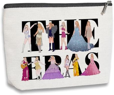 Singer Makeup Bag, Music Lovers Gifts for Women, Friendship Gifts for Women Friends Sister, TS Fans Makeup Bag, Birthday Christmas Gifts for Her