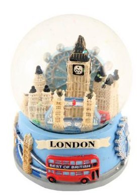 London Collage Souvenir Snowglobe Snowstorm (65mm)