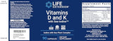 Life Extension Vitamins D and K with Sea-Iodine, 90 Capsules